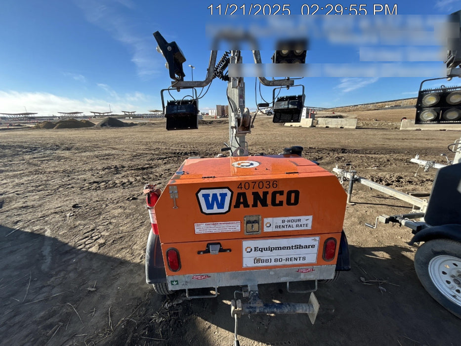 2024 Wanco WLTT-4MM4K Diesel, Deep Sea Controller, Shore Power Plug, Auto Start, (4) 350W LED Floodlights, 4kW Generator, 60 Gal Fuel Tank, 2" Ball, T3