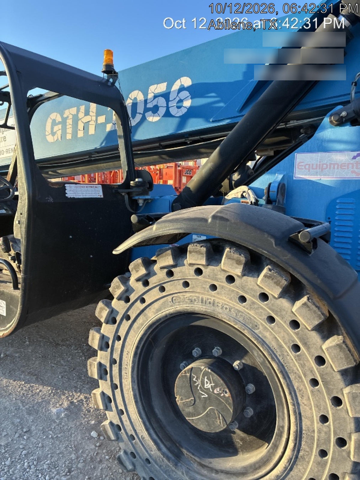 2017 Genie GTH-1056 Genie GTH1056, Solid Tires, 60" carriage, Light Kit, Open ROPS