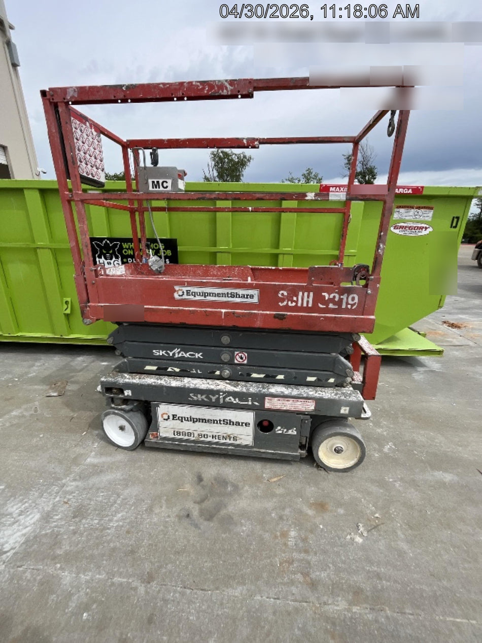 2019 Skyjack SJIII-3219 Standard Options, Trojan Batteries
