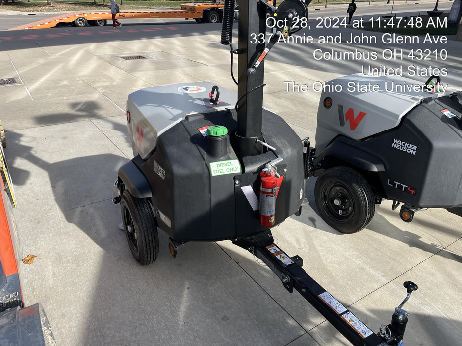 2024 Wacker Neuson LTT4 Diesel, Kohler KDW702, Deep Sea Controller, Auto Start, LED 320W, Bypass Outlet, T3