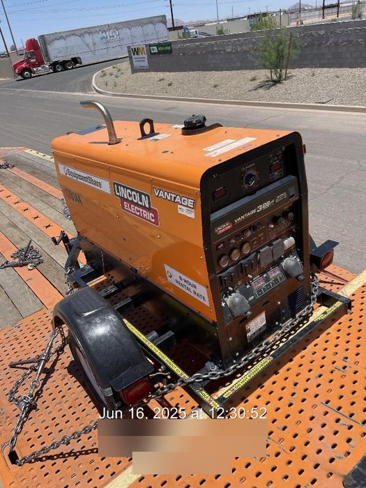 2021 Lincoln Electric Vantage 322 Vantage 322 Ready Pak 3 w/ Decals, ORANGE (includes trailer, cable rack, fender light kit) NO Telematics