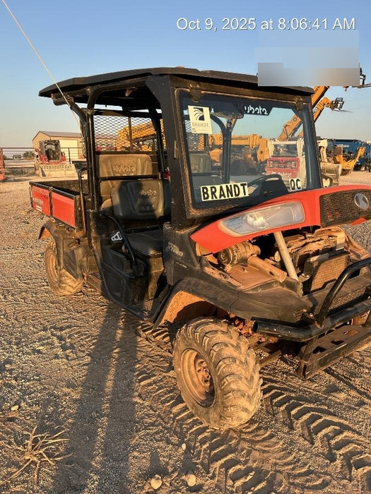 2019 Kubota RTV-X1140 4wd Utility Cart, LED Strobe, Windshield Tempered Glass, Plastic Canopy, Wire Harness Kit, Backup Alarm