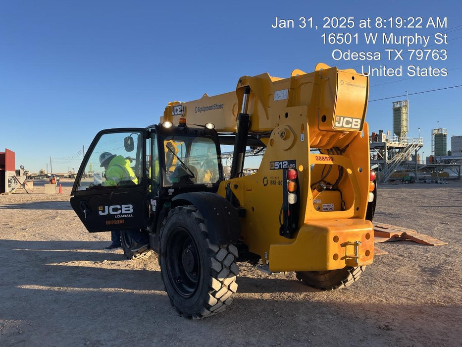 2024 JCB 512-56 74Hp Dsl, Cab/Heat/Air, FF Tires, LED WL, Bcn, L Hook, T3