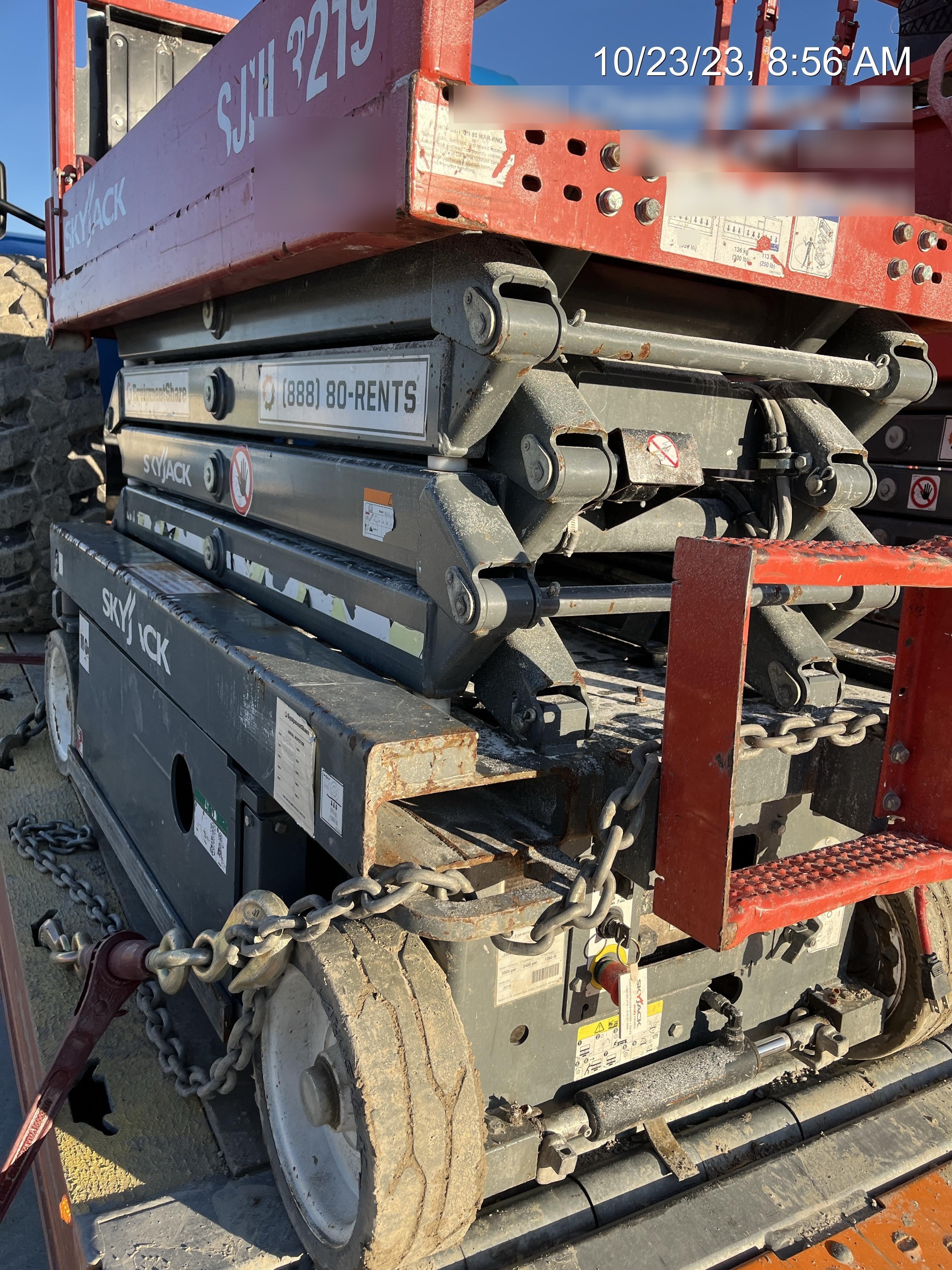 2018 Skyjack SJIII-3219 Standard Rental Specs