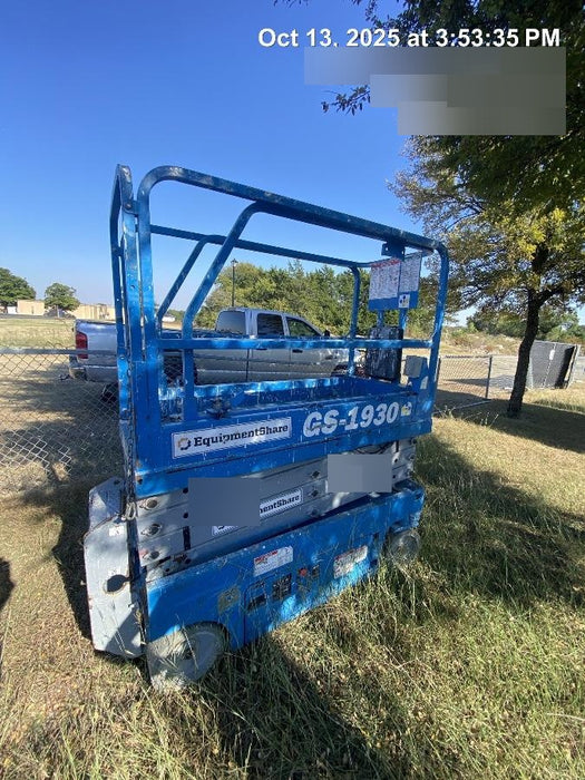 2019 Genie GS-1930 Fixed Rails with Chain Entry