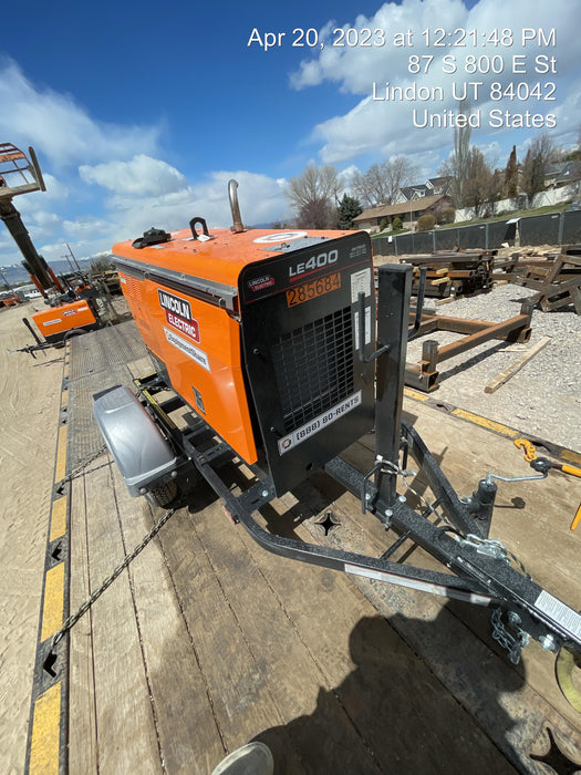 2022 Lincoln Electric LE400 Kubota V1505, Trlr, Cable Rack, Light Kit, ES Decals, T3