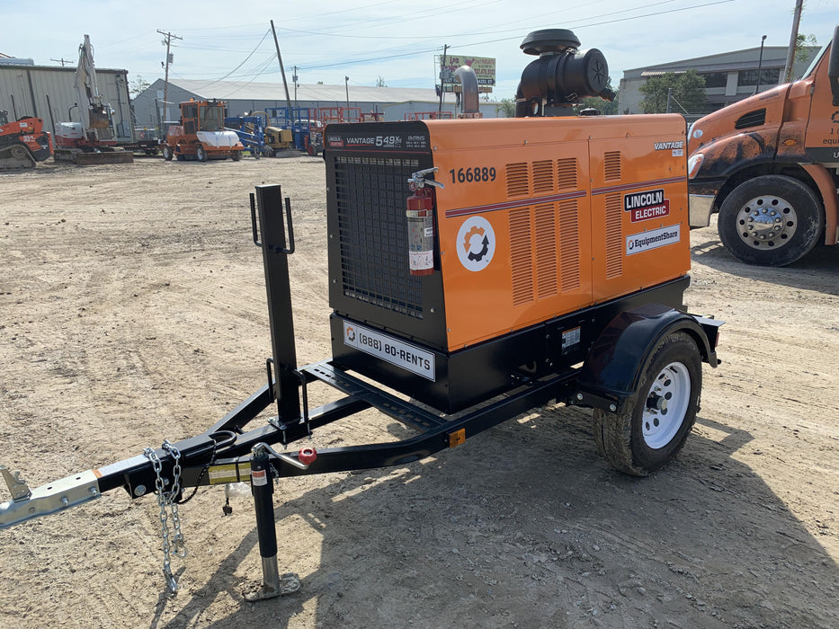 2021 Lincoln Electric Vantage 549X Ready Pak 3, ORANGE (includes trailer, cable rack, fender light kit)