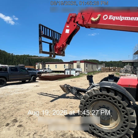 2019 Manitou MTA10055 Canopy, 120 HP, Solid Tires, Work Lights, Lift Hook, Auxiliary Hydraulics 66" Carriage and 60" Forks