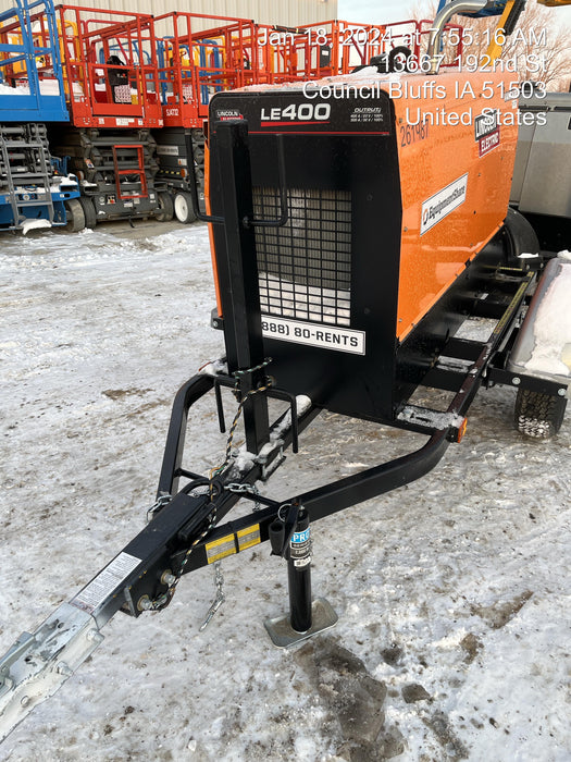 2022 Lincoln Electric LE400 Kubota V1505, Trlr, Cable Rack, Light Kit, ES Decals, T3