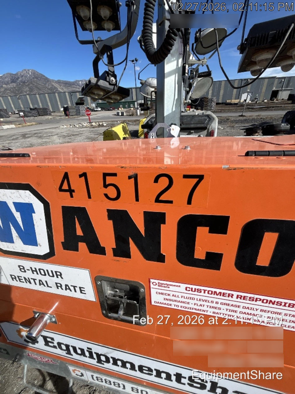 2024 Wanco WLTT-4MM4K Diesel, Deep Sea Controller, Shore Power Plug, Auto Start, (4) 350W LED Floodlights, 4kW Generator, 60 Gal Fuel Tank, 2" Ball, T3