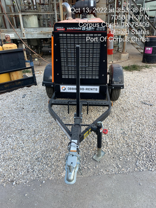 2022 Lincoln Electric Vantage 549X Crosslink Technology, Trailer Mounted