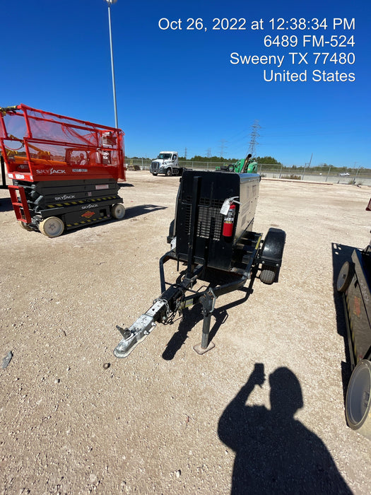 2019 Lincoln Electric Vantage 322 Welder Ready-Pak 3, Two wheel trailer, Fender and Light kit, Cable Rack
