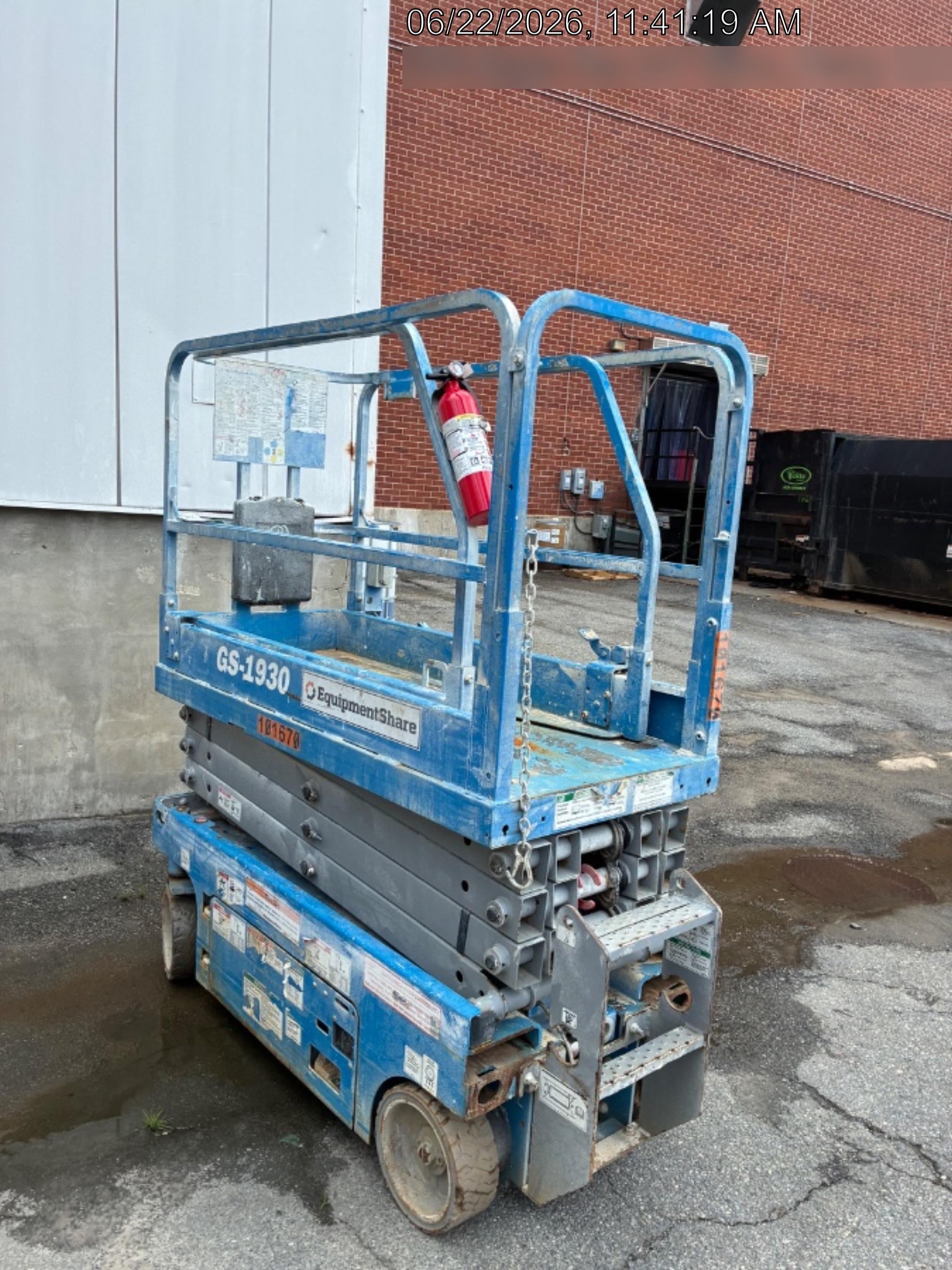 2020 Genie GS-1930 Fixed rails with chain entry gate - Pre A92.20