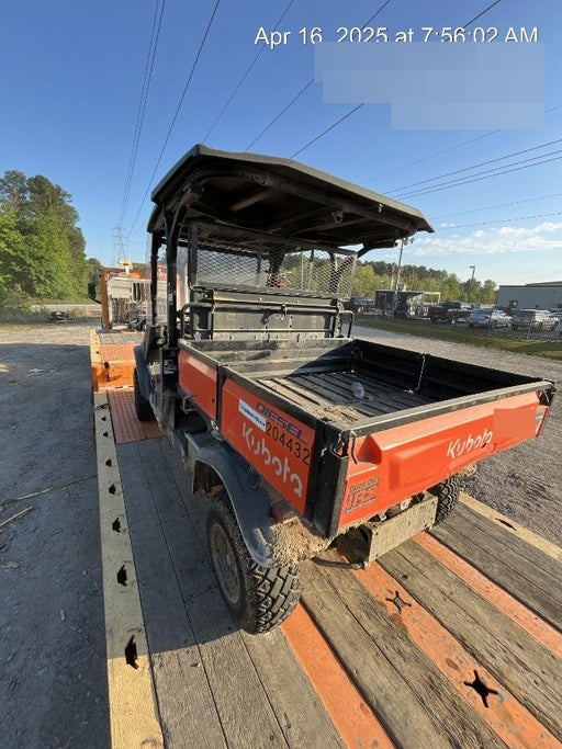 2022 Kubota RTV-X1140W-H Plastic Canopy, Windshield Acrylic Clear, LED Strobe Light, Wire Harness Kit, Back up Alarm