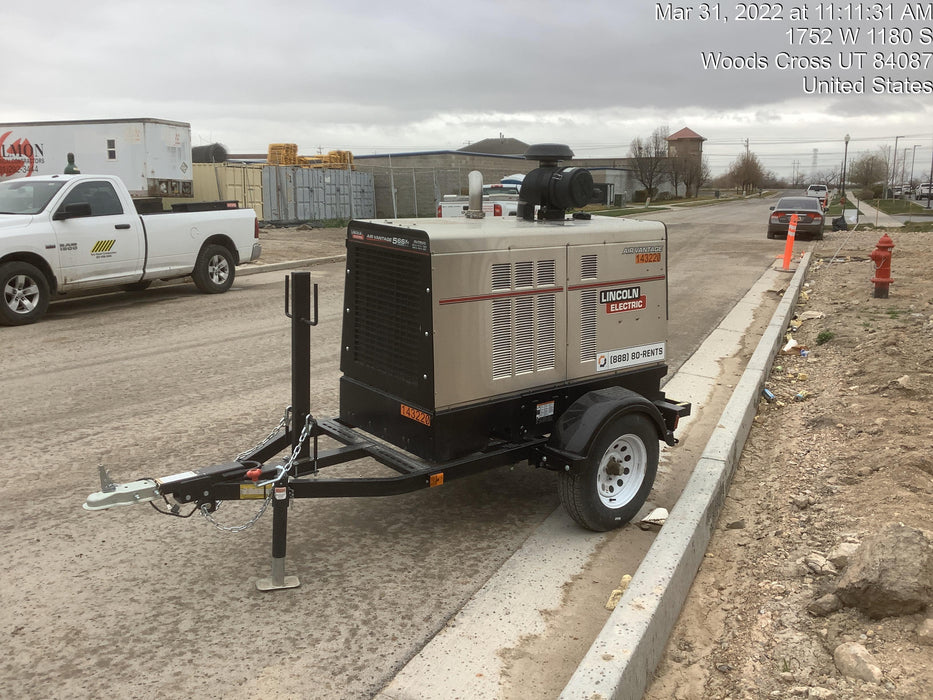 2021 Lincoln Electric Air Vantage 566 Air Vantage 566X Ready Pak 3 (includes trailer, cable rack, fender light kit); no telematics