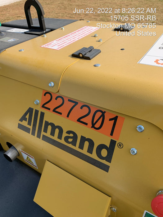 2022 Allmand NLV3GR (4) LED Light Fixture 350W, 23' Vertical Mast, 3kW Prime, Towable, Deep Sea L401, Leveling Jacks, Yanmar T4F 5.8hp