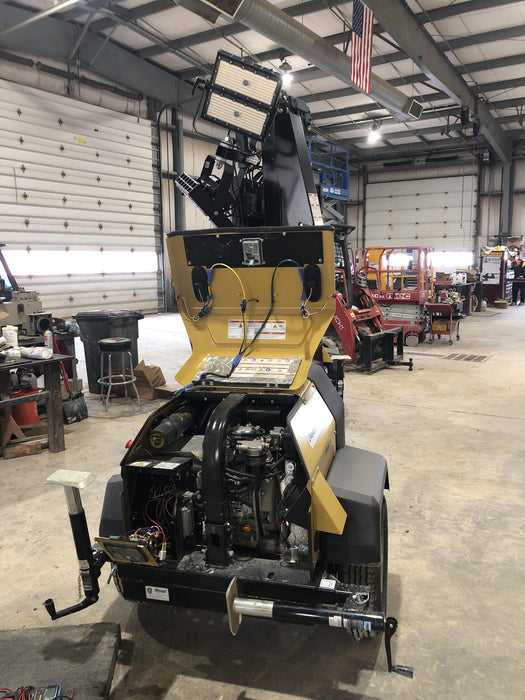 2022 Allmand NLV3GR (4) LED Light Fixture 350W, 23' Vertical Mast, 3kW Prime, Towable, ES Decals, T3