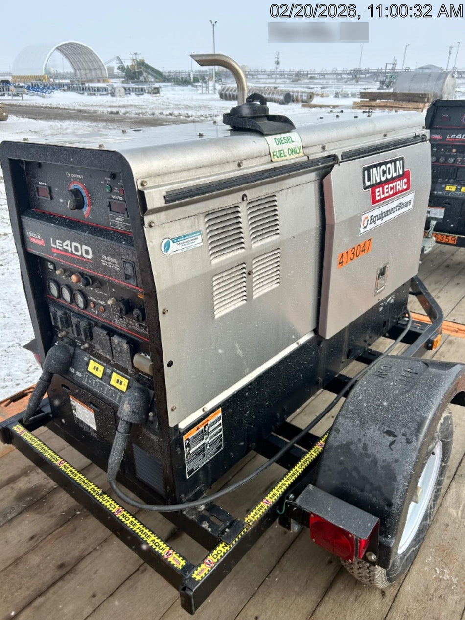 2024 Lincoln Electric LE400 Kubota V1505, Trlr, Cable Rack, Light Kit, ES Decals, T3