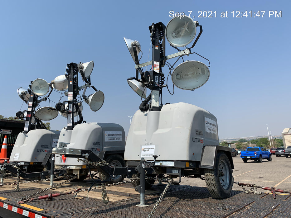 2018 Wacker Neuson LTV6L-MH Wacker Neuson LTV6L Mobile Light Tower w/Fuel Level Sensor Installed