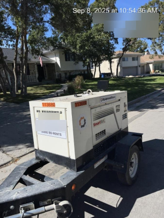 2020 Multiquip DLW400ESA4 400 amp Welder, 14kW, 120/240V, T4F Kubota, Trailer