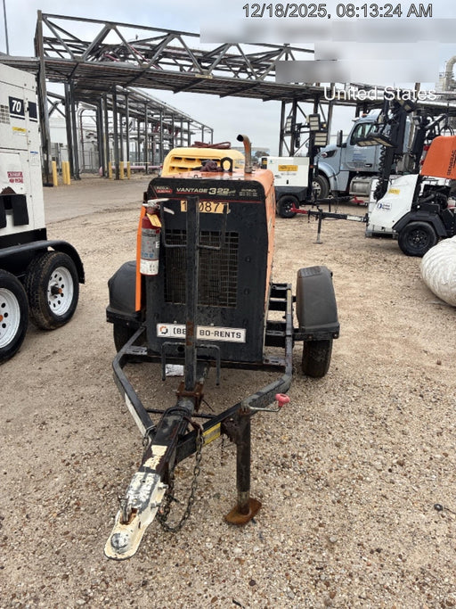 2021 Lincoln Electric Vantage 322 Vantage 322 Ready Pak 3 w/ Telematics & Decals, ORANGE (includes trailer, cable rack, fender light kit)