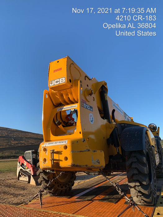 2020 JCB 510-56 Canopy, Solid Tires, Work Lights, Beacon, Aux Hydraulics, Back up Alarm, Lifting Eye, ES Decals