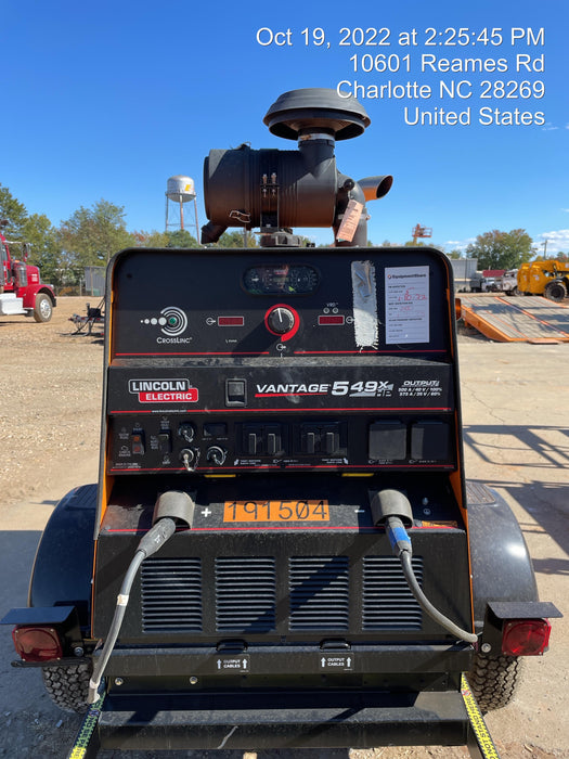 2021 Lincoln Electric Vantage 549X Ready Pak 3, ORANGE (includes trailer, cable rack, fender light kit)