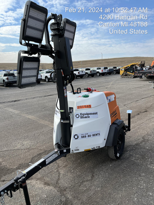 2024 Generac MLT2 Diesel, Flex Switch 120V Input, Powerzone Controller, 
(4) 320W LED Lights, 4kW Generator, 39.9 Gal Fuel Tank, 2" Ball, T3