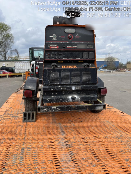 2021 Lincoln Electric Vantage 549X Ready Pak 3, ORANGE (includes trailer, cable rack, fender light kit)