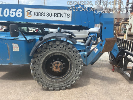 2019 Genie GTH-1056 Cab/Heat/AC, Solid RT Tires, LED Work Lights, Beacon 60" QA Carriage, 60" Forks