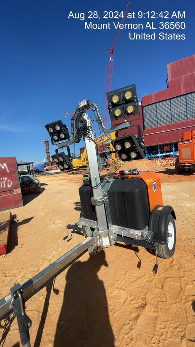 2023 Wanco WLTT-4MM4K Diesel, Deep Sea Controller, Shore Power Plug, Auto Start, (4) 350W LED Floodlights, 4kW Generator, 60 Gal Fuel Tank, 2" Ball, T3