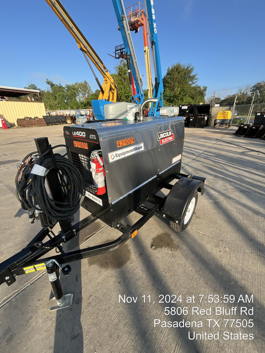 2024 Lincoln Electric LE400 Kubota V1505, Trlr, Cable Rack, Light Kit, ES Decals, T3