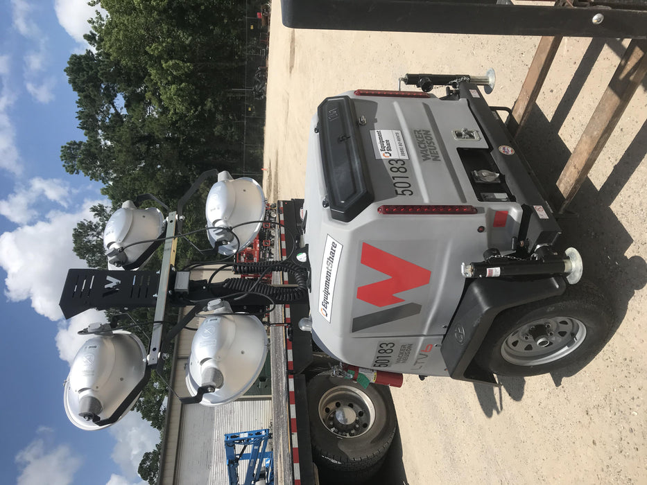 2019 Wacker Neuson LTV6L-MH Mobile Light Tower w/Fuel Level Sensor Installed