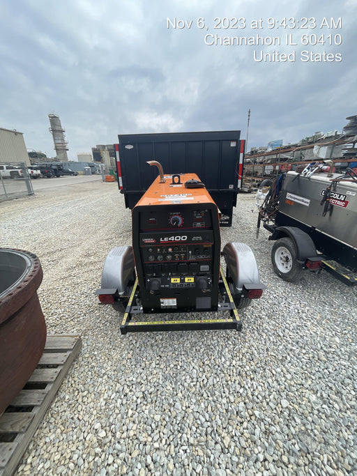 2022 Lincoln Electric LE400 Kubota V1505, Trlr, Cable Rack, Light Kit, ES Decals, T3