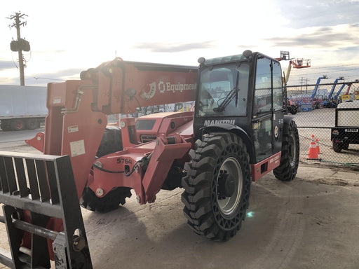 2020 Manitou MTA12055SER3 Cab/Heat/Air, Solid Tires, Amber Strobe, Lift Hook w/66" Carriage, 60" Forks