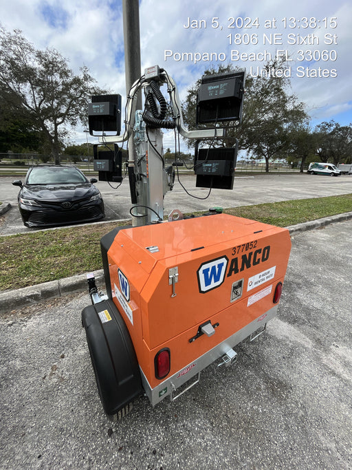 2023 Wanco WLTT-4MM4K Diesel, Deep Sea Controller, Shore Power Plug, Auto Start, (4) 350W LED Floodlights, 4kW Generator, 60 Gal Fuel Tank, 2" Ball, T3