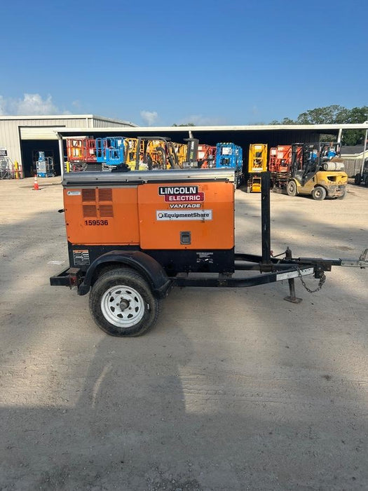 2021 Lincoln Electric Vantage 322 Vantage 322 Ready Pak 3 w/ Decals, ORANGE (includes trailer, cable rack, fender light kit) NO Telematics