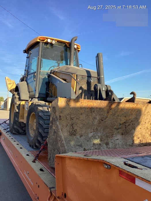 2020 John Deere 410L - Extendable Stick Cab/Heat/Air, 4WD, Extendable Stick, Pilot Controls, 2 Way Hydraulics, TAG Manual QC