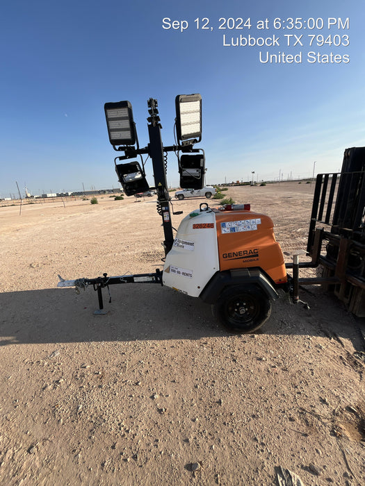 2023 Generac MLT2 Diesel, Flex Switch 120V Input, Powerzone Controller, (4) 320W LED Lights, 4kW Generator, 39.9 Gal Fuel Tank, 2" Ball, T3