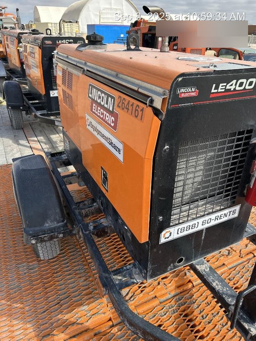 2022 Lincoln Electric LE400 Kubota V1505, Trlr, Cable Rack, Light Kit, ES Decals, T3