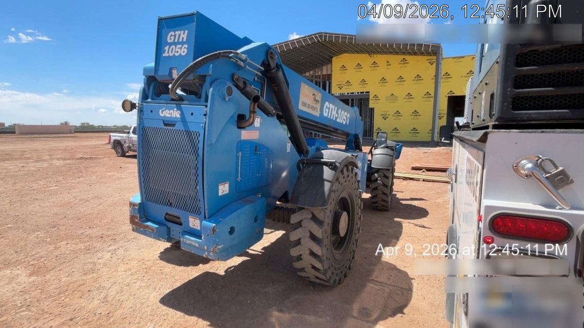 2018 Genie GTH-1056 Genie GTH-1056 w/CAB, Solid Tires, Work Lights, 60" carriage/forks, cab mesh, beacon
