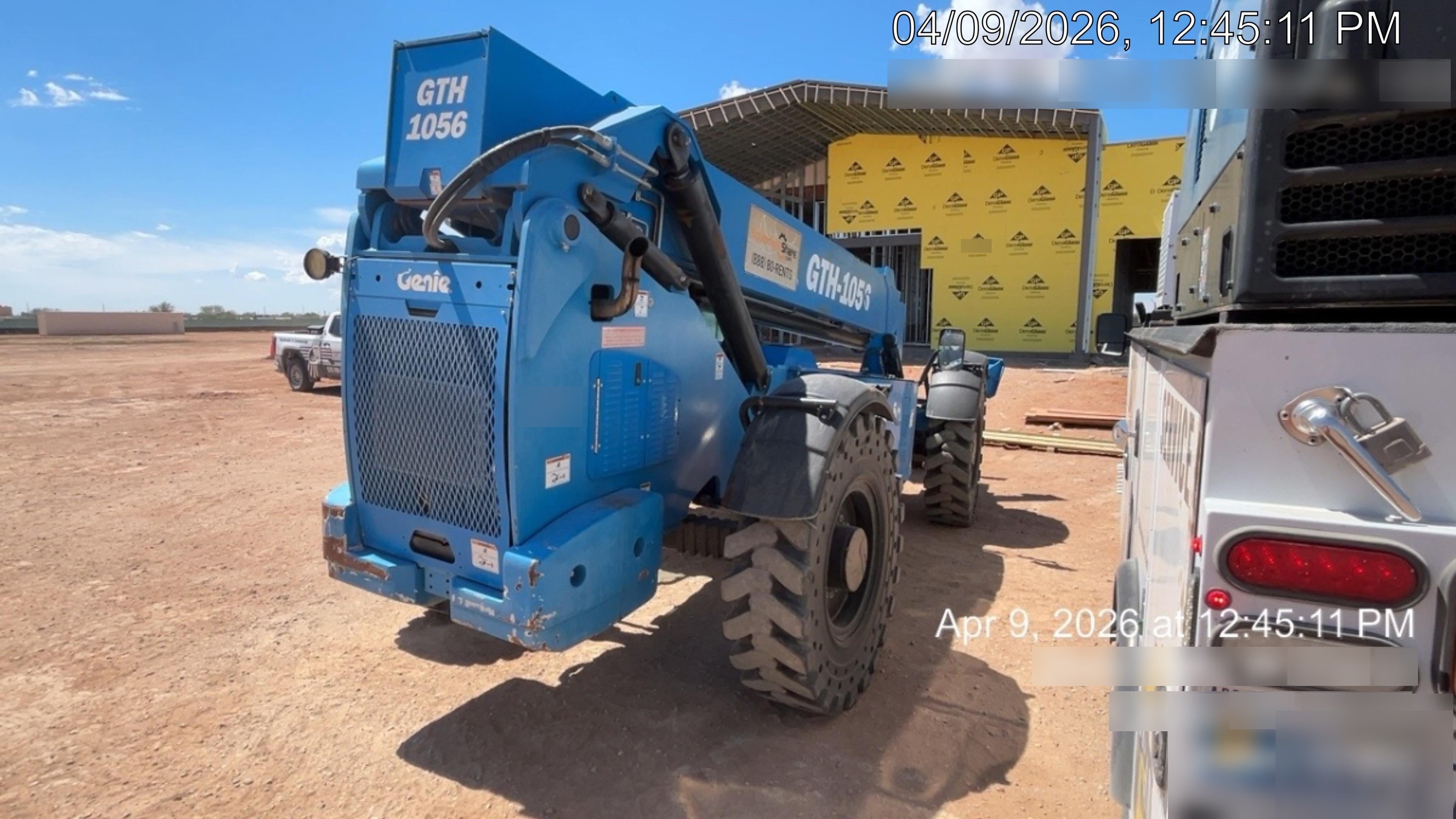 2018 Genie GTH-1056 Genie GTH-1056 w/CAB, Solid Tires, Work Lights, 60" carriage/forks, cab mesh, beacon