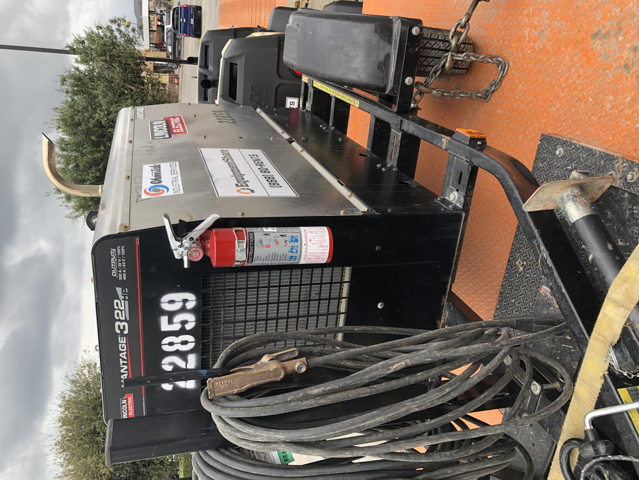 2019 Lincoln Electric Vantage 322 Lincoln Vantage 322 Welder w/Trailer, Light Kit, Cable Rack