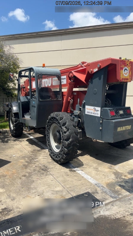 2018 Manitou MTA10055 Manitou MTA 10055 w/Open ROPS, Work Lights/Strobe, Aux Hyd, Solid Tires, Lift Hook, 66" Carriage, 60" Forks