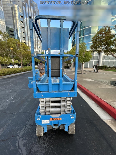 2020 Genie GS-1930 Solid Non Marking Tires, Beacon, Folding rails with half height swing gate, 800W Inverter