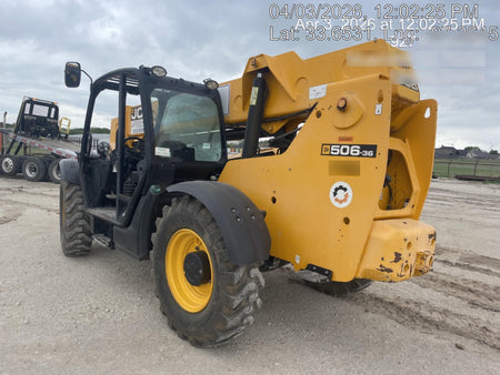 2019 JCB 506-36 Canopy, 74 HP, Foam Filled Tires, STD Worklight, Beacon, Aux Hydraulics, Lifting Eye, Back up Alarm 48" Carriage/48" Forks