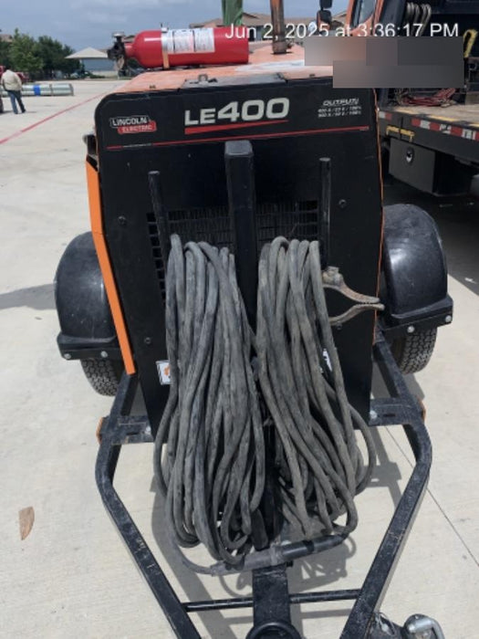 2022 Lincoln Electric LE400 Kubota V1505, Trlr, Cable Rack, Light Kit, ES Decals, T3