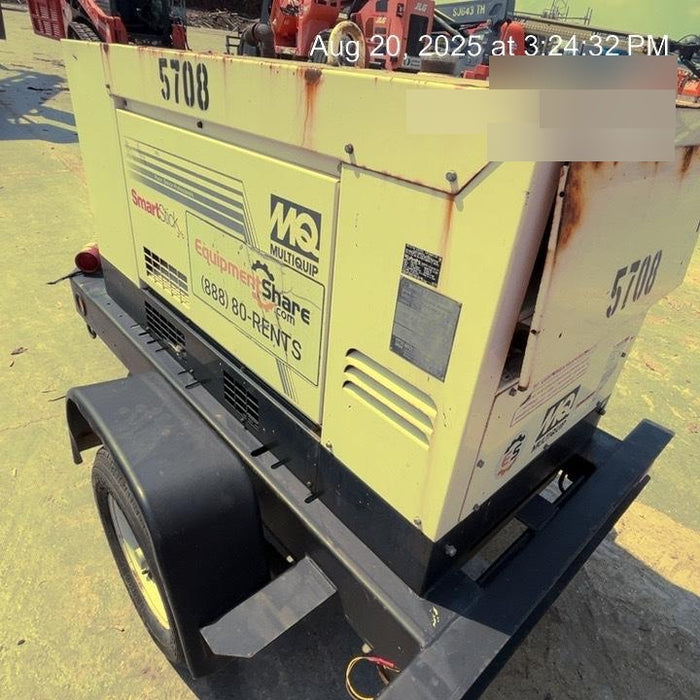 2017 Multiquip DLW400ESA4 MultiQuip 400 amp Welder, 14kW, 120/240V, T4F Kubota + 100' welding cable set