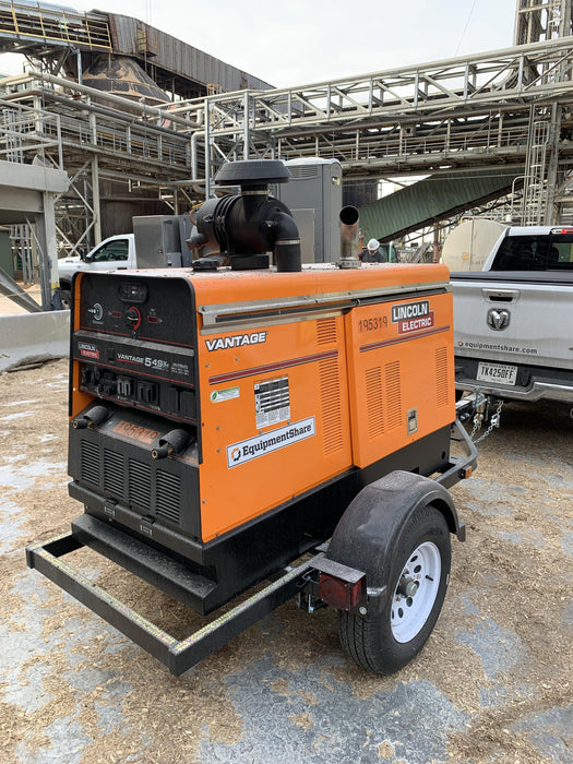 2021 Lincoln Electric Vantage 549X Ready Pak 3, ORANGE (includes trailer, cable rack, fender light kit)