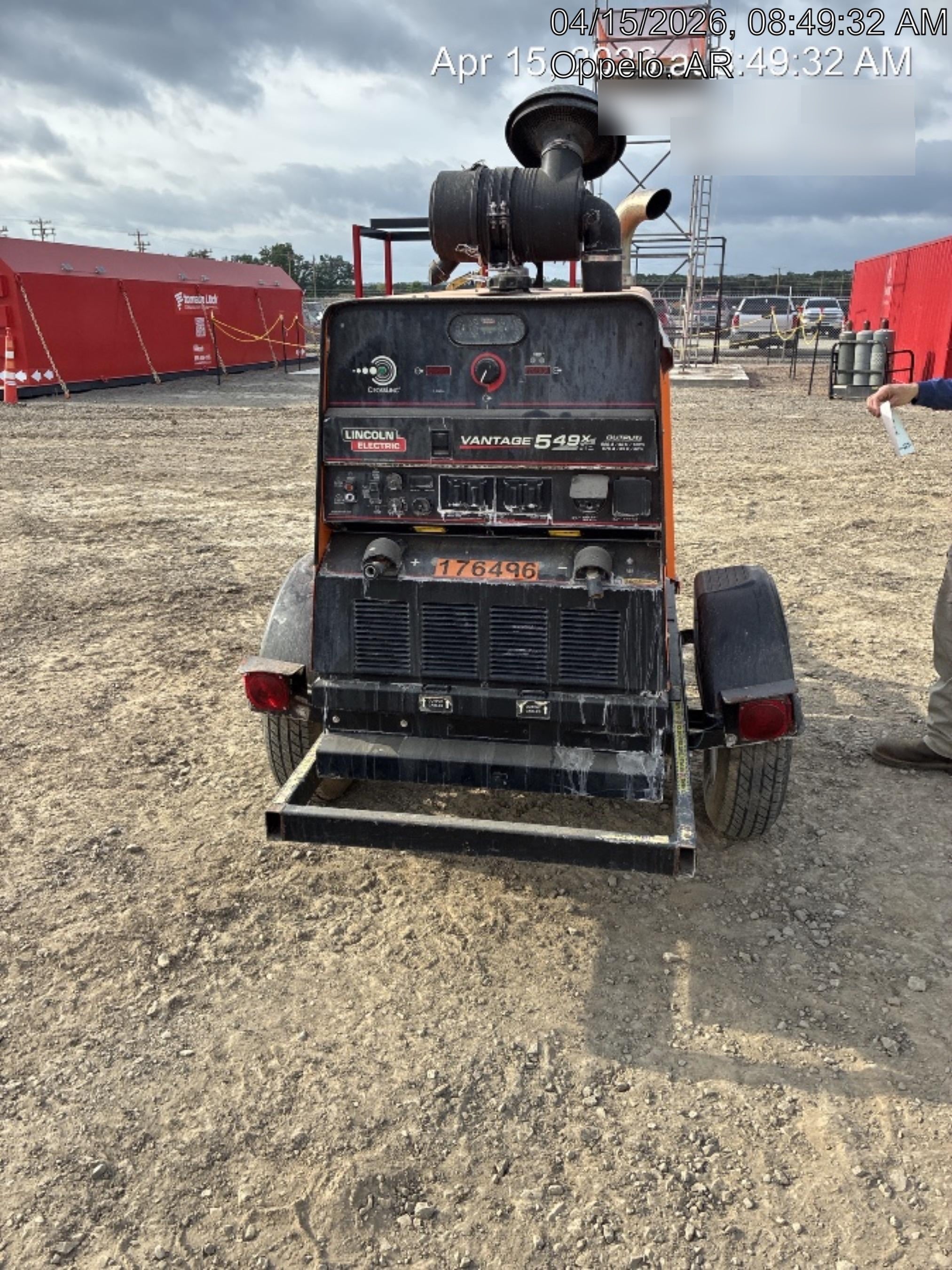 2021 Lincoln Electric Vantage 549X Ready Pak 3, ORANGE (includes trailer, cable rack, fender light kit)